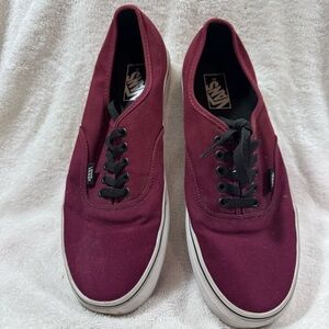 Vans Red Sneakers Classic Canvas Style